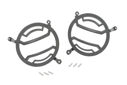 Rugged Ridge 11230.21 Elite Headlight Guards for 2018 on Jeep Wrangler JL & Gladiator JT