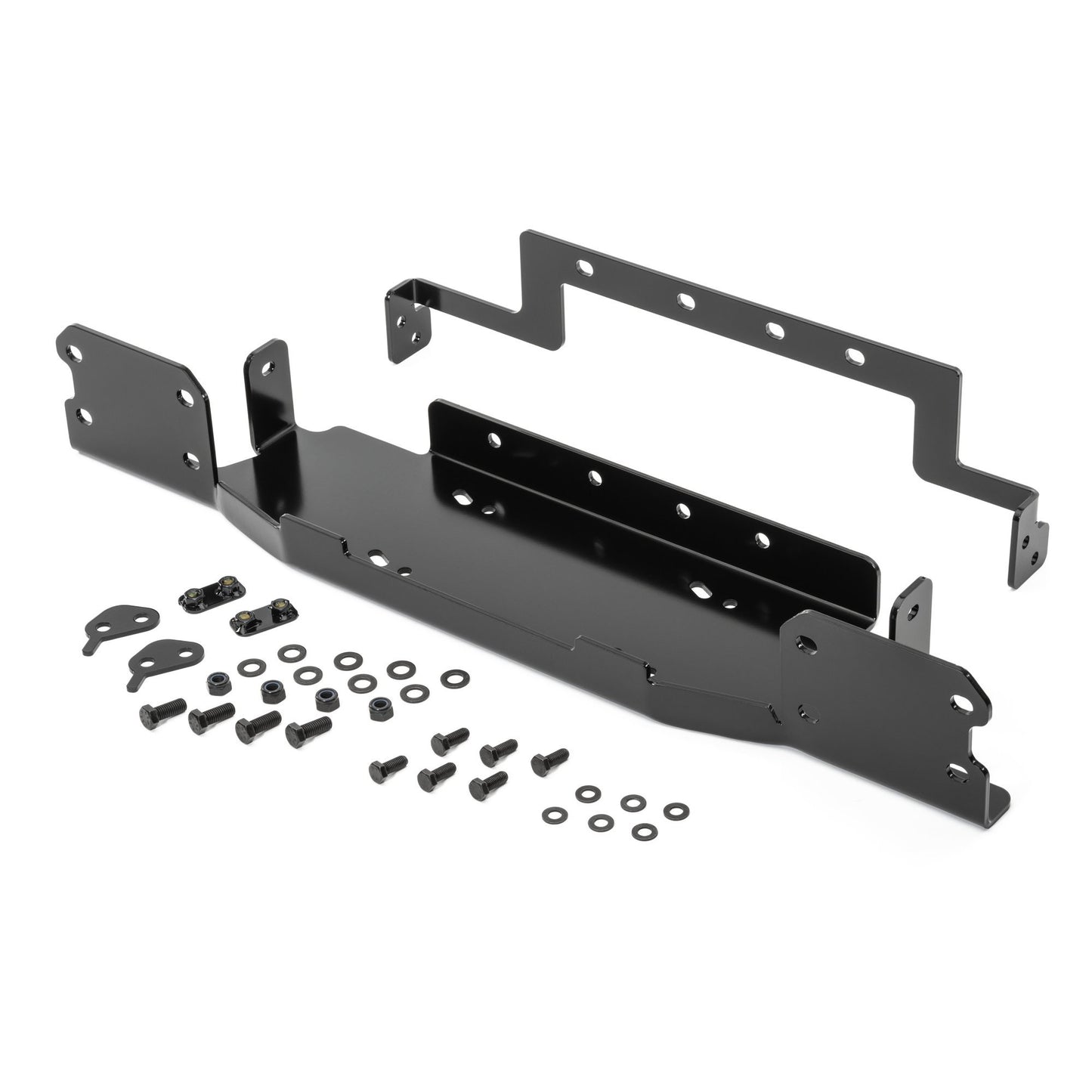 Rugged Ridge 11543.16 Winch Mount Plate for 18+  Jeep Wrangler JL & Gladiator JT with Factory Steel or Spartacus Front Bumpers