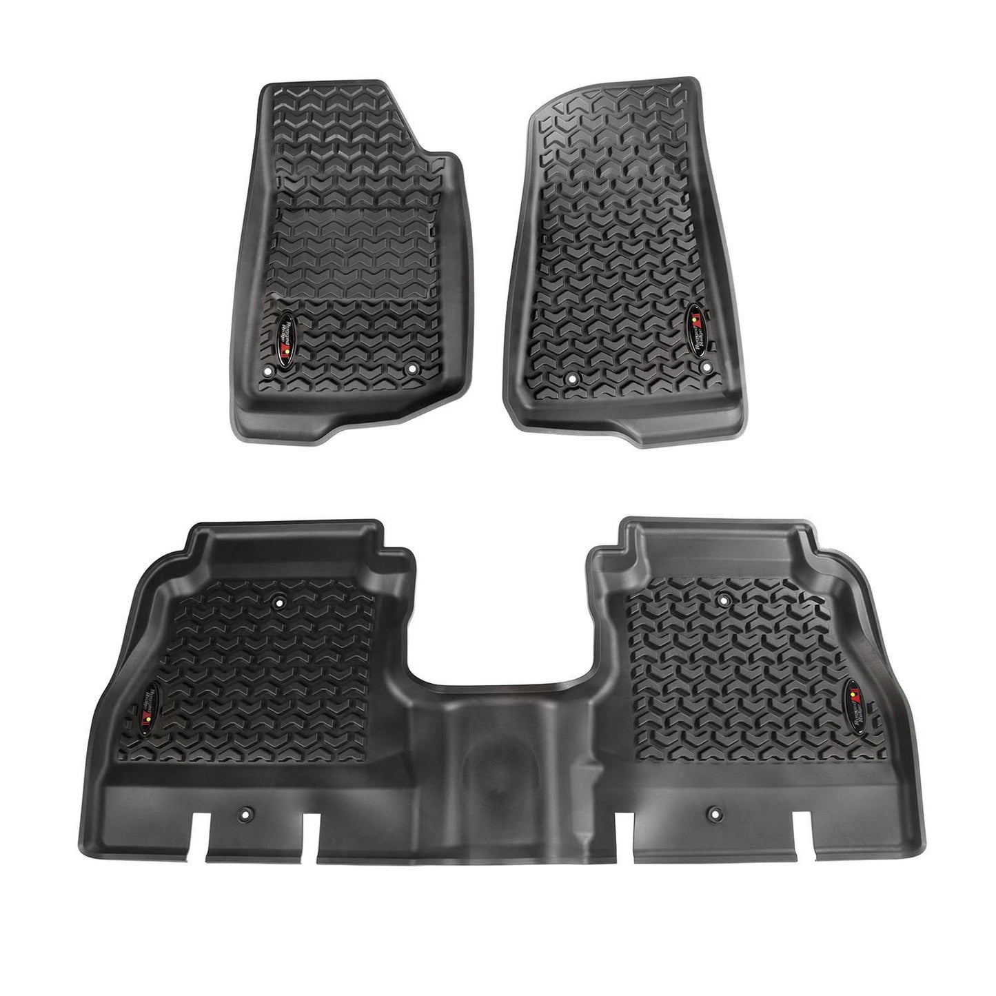 Rugged Ridge 12987.44 Front & Rear Floor Liner Kit for Jeep JT Gladiator 2020+