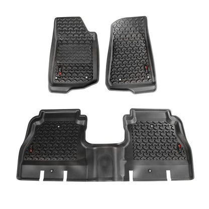 Rugged Ridge 12987.44 Front & Rear Floor Liner Kit for Jeep JT Gladiator 2020+